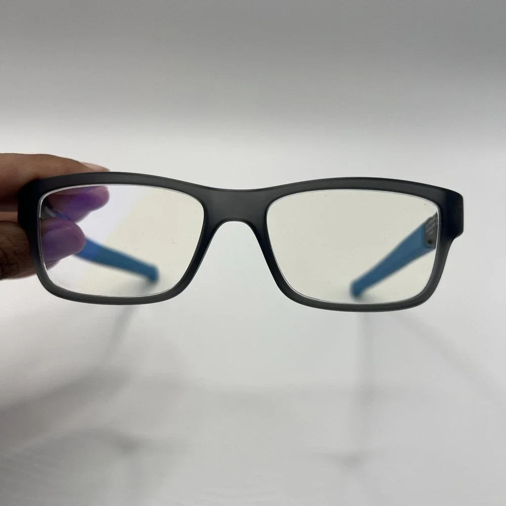 Oakley OY8005 0249 Eyeglasses Boys Black Blue Full Rim  49-15-128 Frame Only EUC